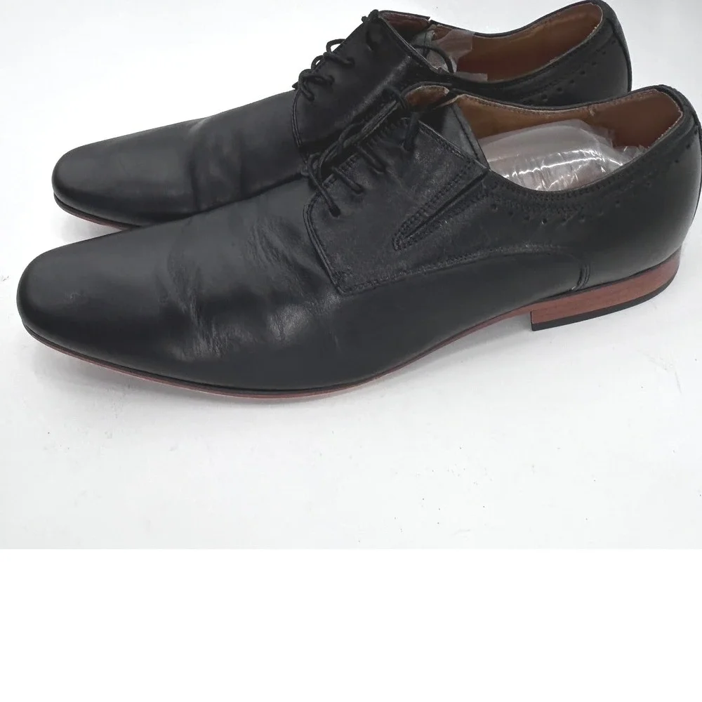 ALDO Black Leather Derby Dress Shoes Men's Lace Up Oxford Formal Shoes size 9